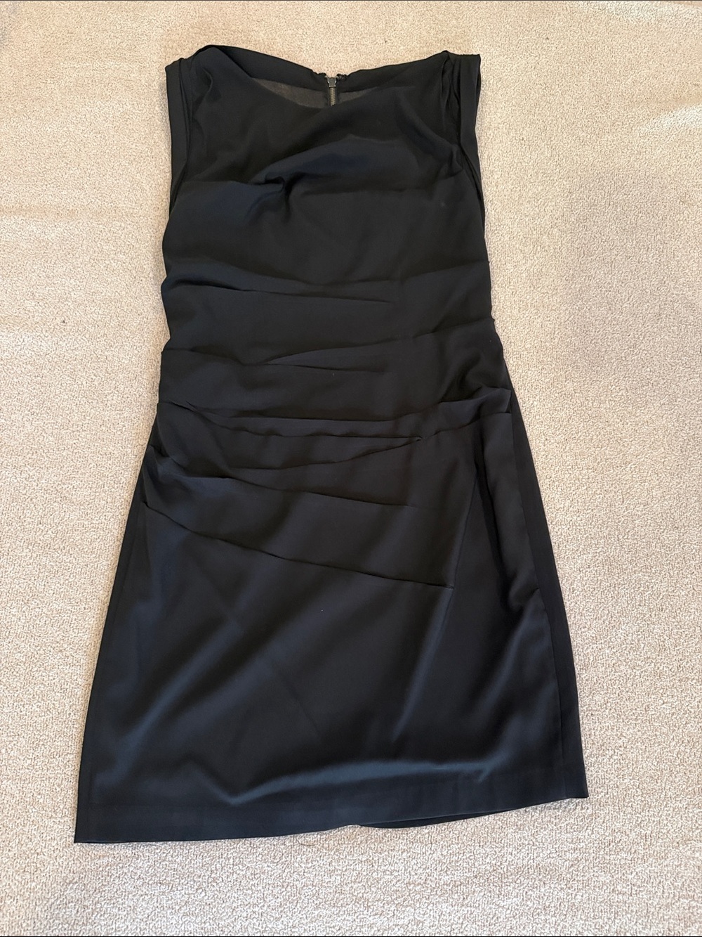 Express Black Mini Dress - Sleek Ruched Detail